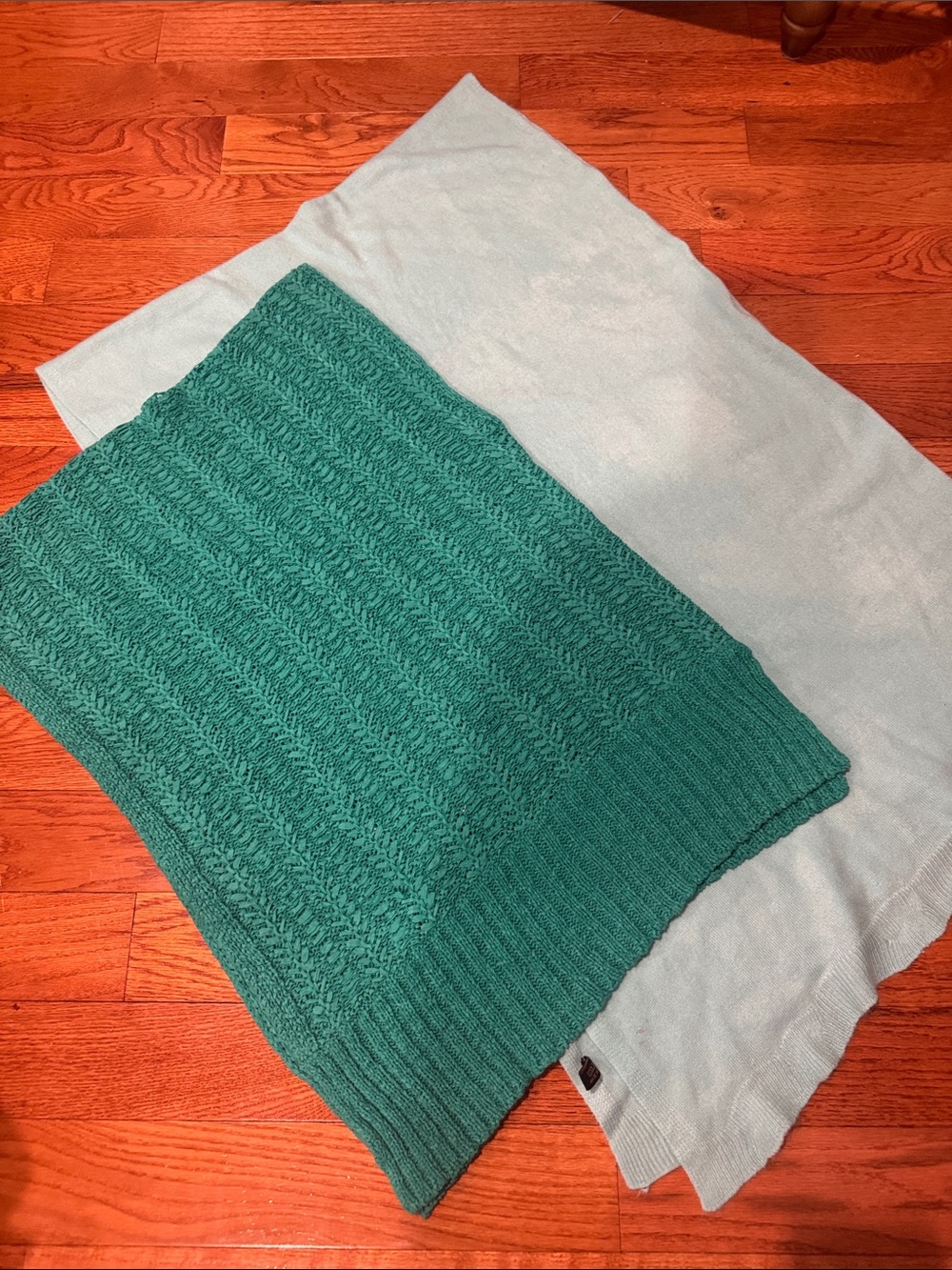 Chico's Teal Textured Knit Poncho Sweater & FREE Additional Poncho- S/M